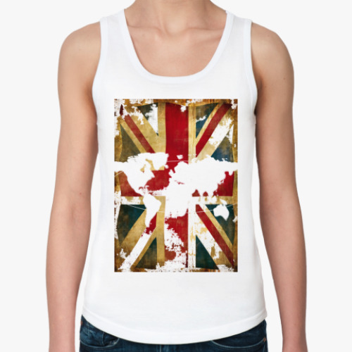 Женская майка с принтом Британский флаг