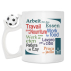 Кружка с футбольным мячиком