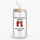 Банка с бамбуковой крышкой