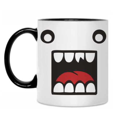 Кружка с принтом монстр