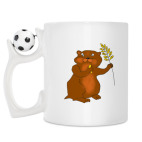 Кружка с футбольным мячиком