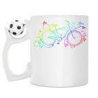 Кружка с футбольным мячиком