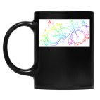 Кружка цветная UV-DTF