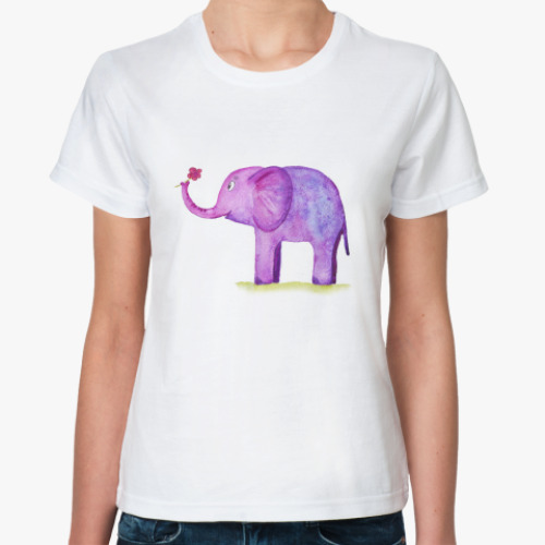 Классическая футболка слон