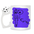 Кружка с футбольным мячиком