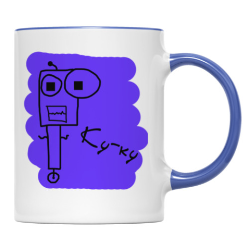 Кружка с принтом Ку-ку