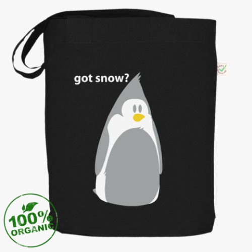 Сумка шоппер с принтом Пингвин Got snow?