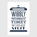 Постер 30 х 45 см Wibbly Wobbly Timey Wimey Stuf