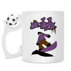 Кружка с футбольным мячиком