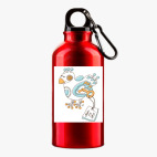 Металлическая бутылка 400 мл UV-DTF