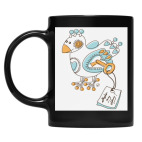 Кружка цветная UV-DTF