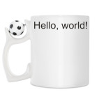 Кружка с футбольным мячиком