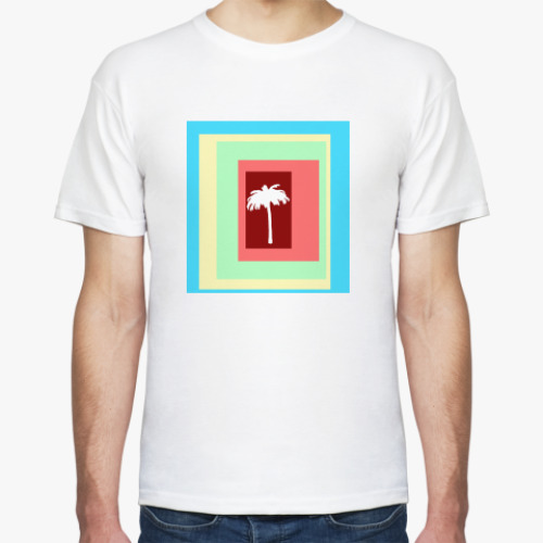 Футболка с принтом Пальма