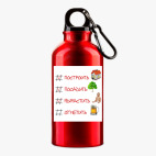 Металлическая бутылка 400 мл UV-DTF