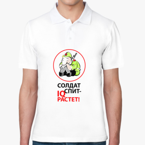 Рубашка поло с принтом Солдат