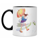 Кружка двухцветная