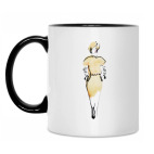 Кружка двухцветная