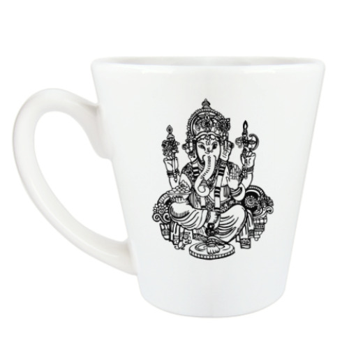 Чашка Латте с принтом Ганеша