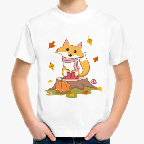 Детская футболка Autumn fox