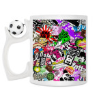 Кружка с футбольным мячиком