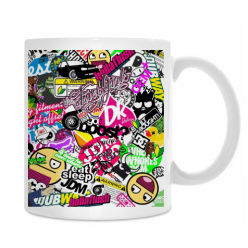 Кружка stickerbomb