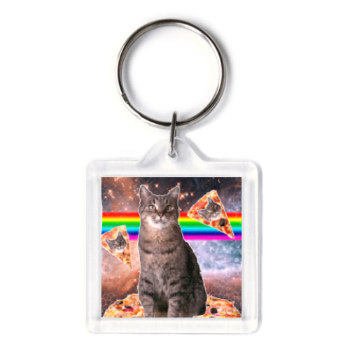 Брелок с принтом Космический кот