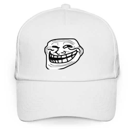 Кепка бейсболка с принтом Trollface