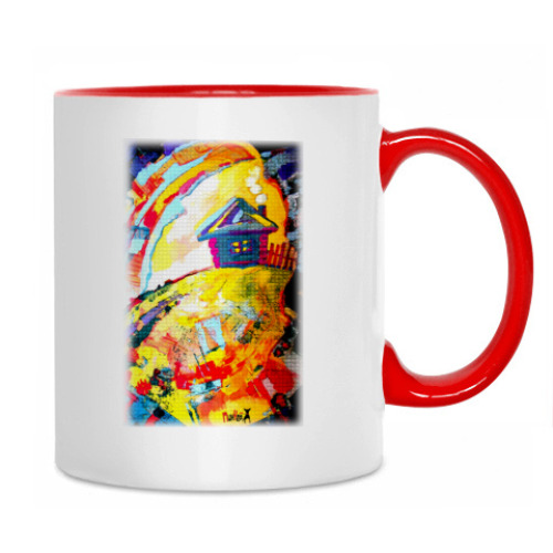 Кружка с принтом ДОМИК