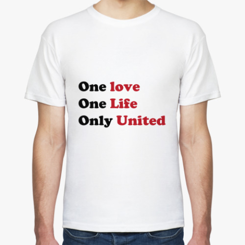 Футболка с принтом One Love One United