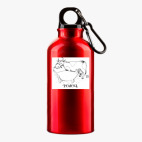 Металлическая бутылка 400 мл UV-DTF