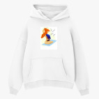 Толстовка худи оверсайз