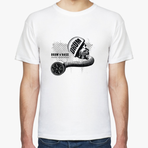 Футболка с принтом D'n'B music revolution