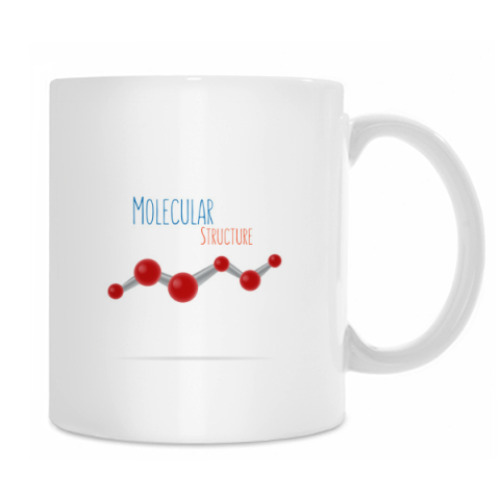 Кружка с принтом Molecular Structure