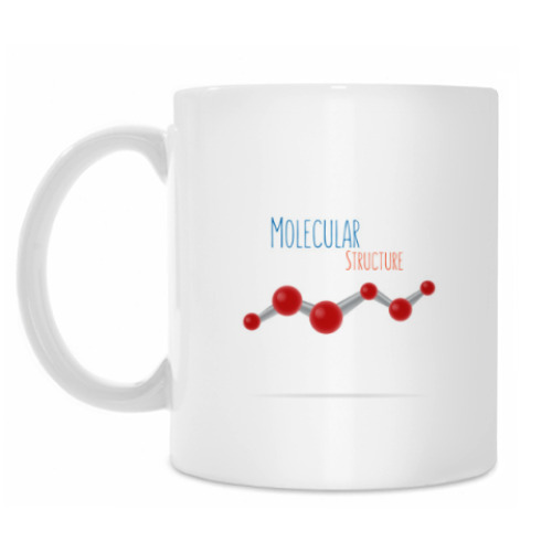 Кружка с принтом Molecular Structure