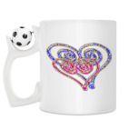 Кружка с футбольным мячиком