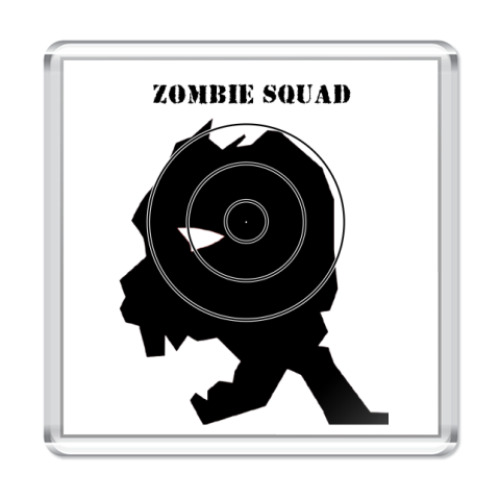 Магнит с принтом   zombie squad