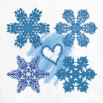 Влюбленные снежинки