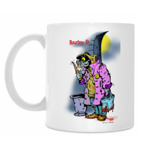 Кружка с принтом Оборотень на Бурбон-стрит
