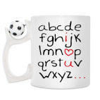 Кружка с футбольным мячиком