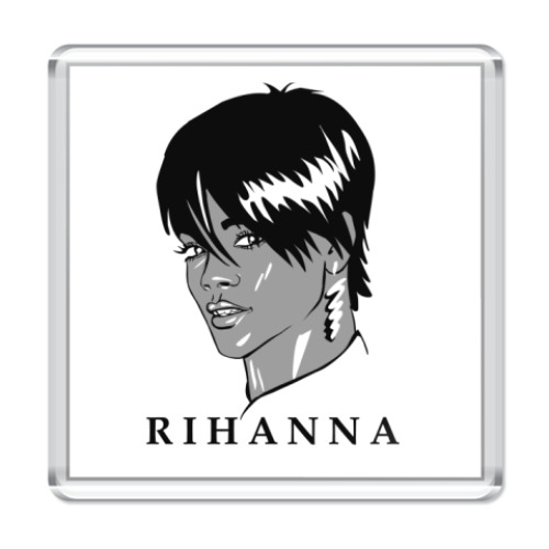 Магнит с принтом   Rihanna