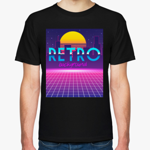 Футболка с принтом Ретро футуризм