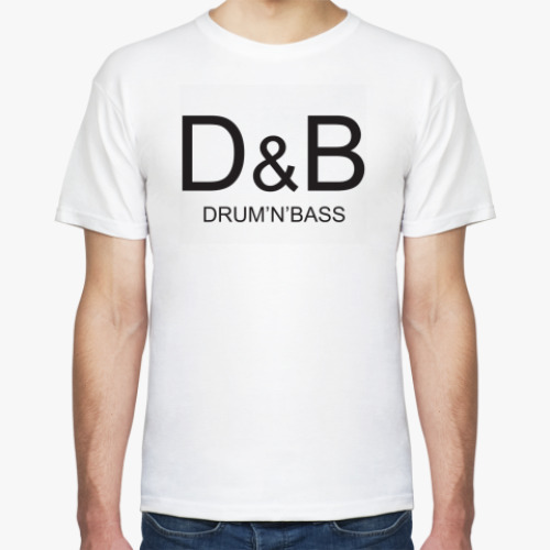 Футболка с принтом D&B - drum'n'bass