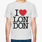 Классическая футболка Я Люблю Лондон