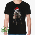 Футболка из органик-хлопка Happy New Year steampunk cat