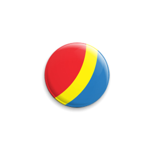 Значок 25мм с принтом  Мяч