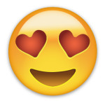 Emoji Смайл: Влюбленный