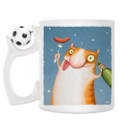 Кружка с футбольным мячиком