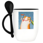 Кружка с ложкой