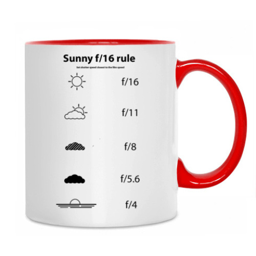Кружка с принтом Sunny f/16