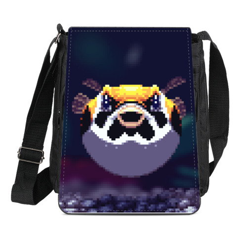 Сумка-планшет с принтом Рыба фугу